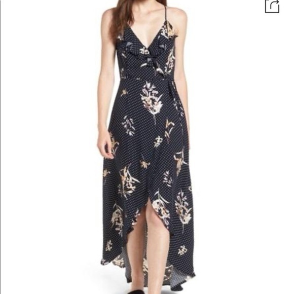 Lost + Wander Catalina Faux-Wrap Maxi Dress - Picture 1 of 6